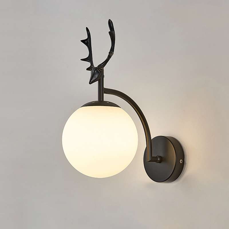 LED Glass Wall Bedroom Bedside Lamp Living Room Study Staircase Wall Lamp, Power source: 5W Warm Lig