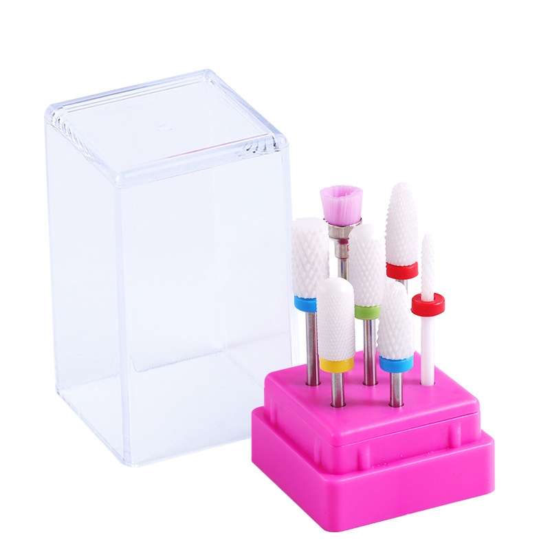 Ceramic Tungsten Steel Alloy Nail Strip Tool Set Grinding Machine Grinding Brush Polishing Tool, Col