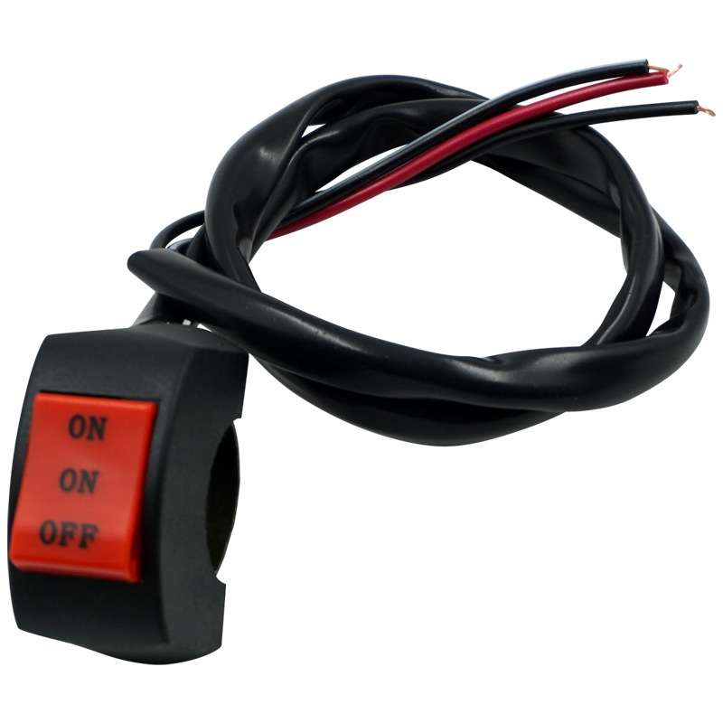 10 PCS Modified Motorcycle Off-Road Accessories Handlebars 1 In 2 Out Headlights Spotlights Far Near