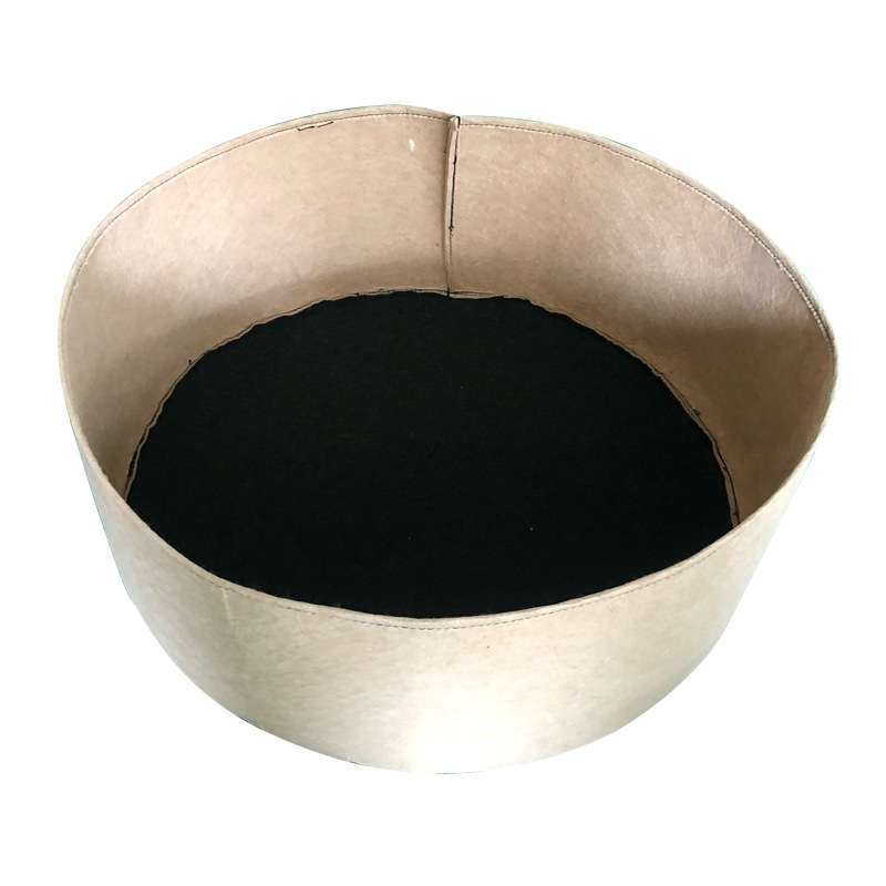 90x30cm 190L Felt Planting Barrel Indoor Outer Round Plant Bag Non-Woven Seedling Bag(Green)