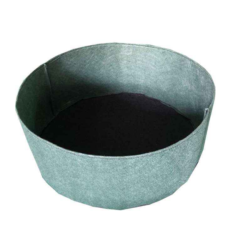 120x30cm 340L Felt Planting Barrel Indoor Outer Round Plant Bag Non-Woven Seedling Bag(Green)