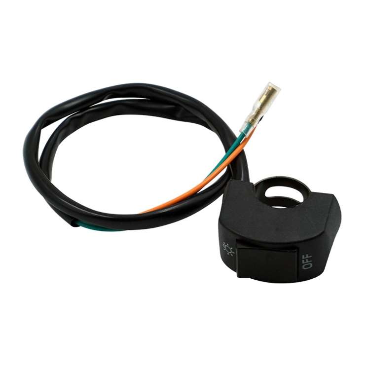 5 PCS Motorcycle Handlebar Tap Switch LED Headlight Break Extinguishing Fire Double Flash Switch(Bla