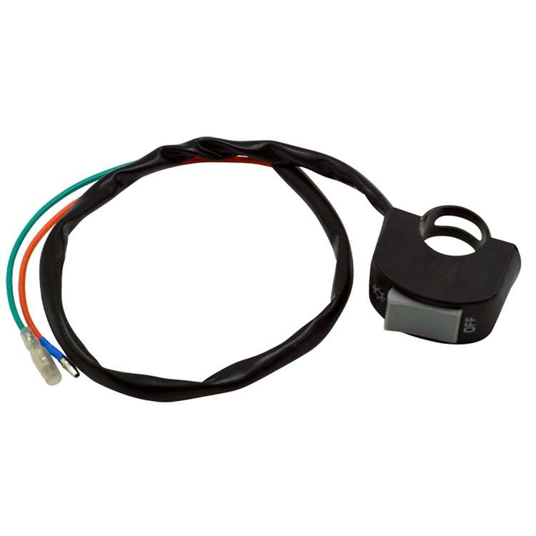 5 PCS Motorcycle Handlebar Tap Switch LED Headlight Break Extinguishing Fire Double Flash Switch(Gre