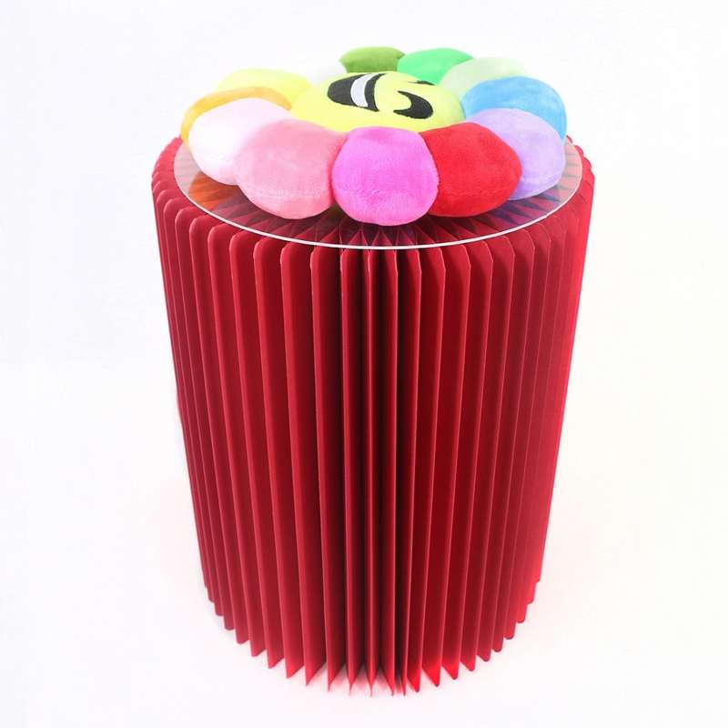 SH-236 Short Folding Paper Stool Household Multifunctional Convenient Stool(Orange)