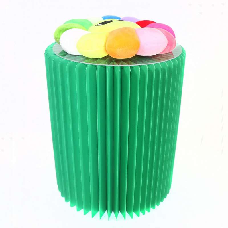 SH-236 Short Folding Paper Stool Household Multifunctional Convenient Stool(Orange)