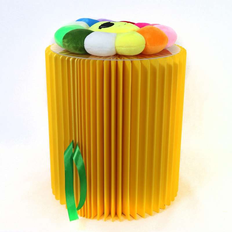 SH-236 Short Folding Paper Stool Household Multifunctional Convenient Stool(Orange)