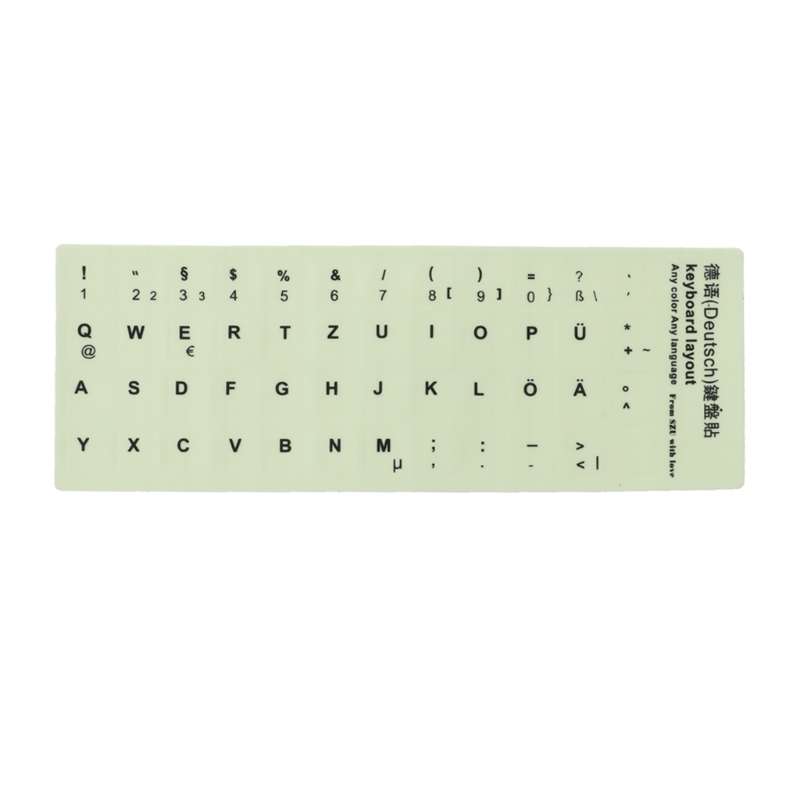 3 PCS Luminous Keyboard Stickers Notebook Desktop Computer Keyboard Stickers(English Arabic)
