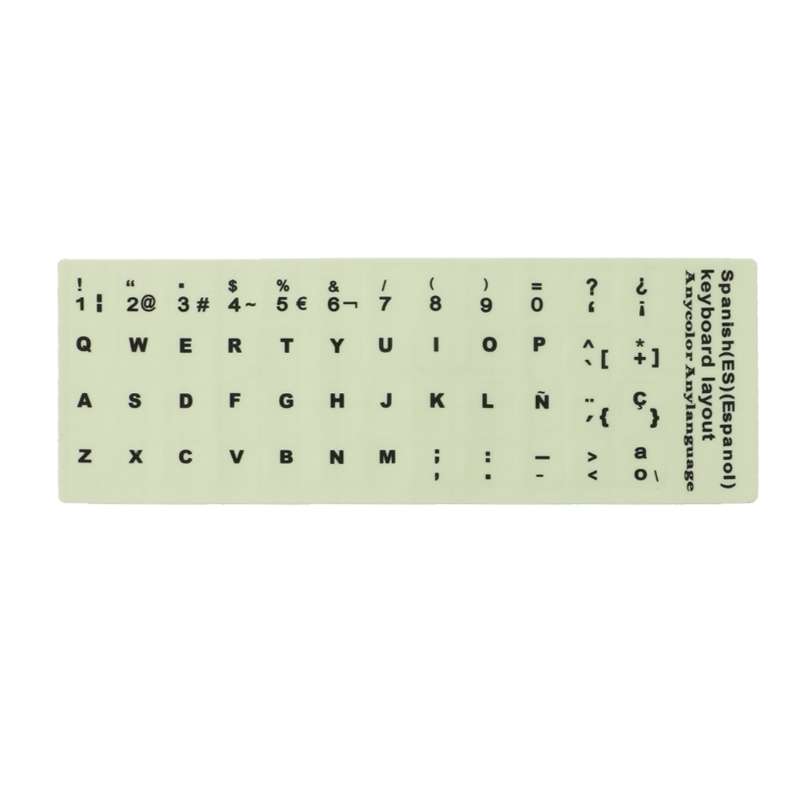 3 PCS Luminous Keyboard Stickers Notebook Desktop Computer Keyboard Stickers(English Arabic)