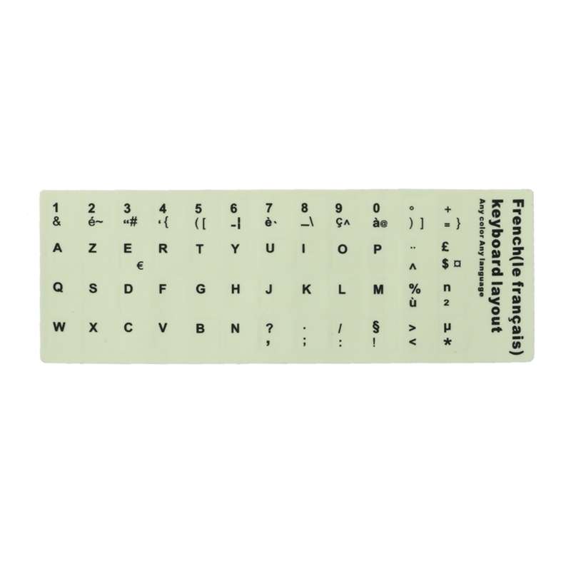 3 PCS Luminous Keyboard Stickers Notebook Desktop Computer Keyboard Stickers(English Arabic)