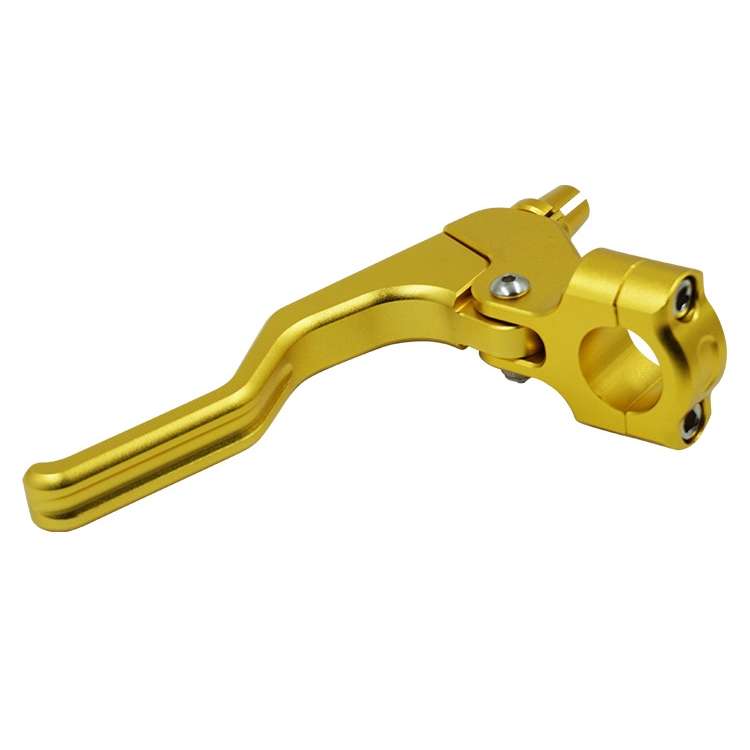 ATV Clutch Hand Brakes CNC Aluminum Alloy 22mm Handle Holder Universal Handbrake(Golden)