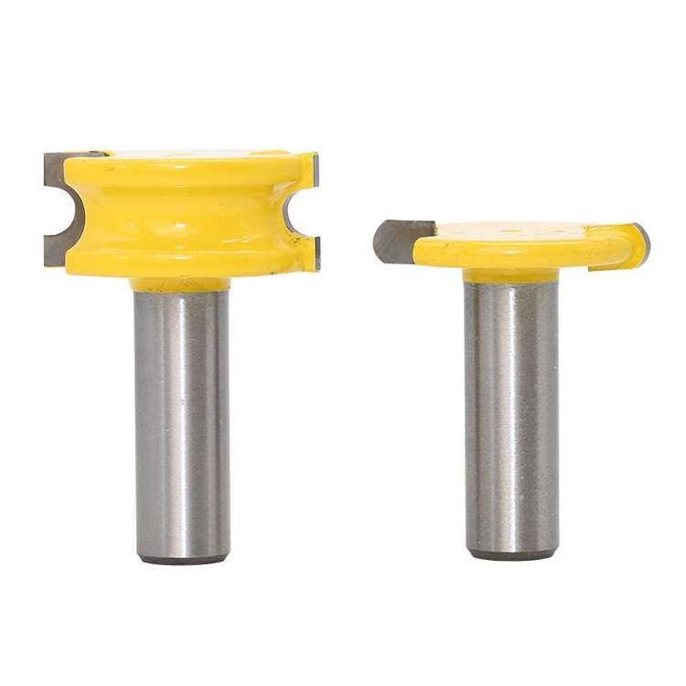 2 PCS/Set Floor Jigsaw Woodworking Tenon Cutter Trimming Engraving Machine Milling Cutter, Model: 1/