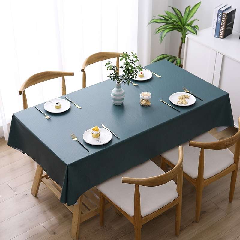 140x140cm Solid Color PVC Waterproof Oil-Proof And Scald-Proof Disposable Tablecloth(Pure White)