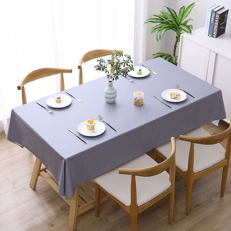 140x140cm Solid Color PVC Waterproof Oil-Proof And Scald-Proof Disposable Tablecloth(Pure White)