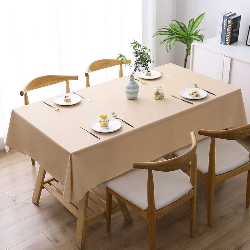 140x140cm Solid Color PVC Waterproof Oil-Proof And Scald-Proof Disposable Tablecloth(Pure White)