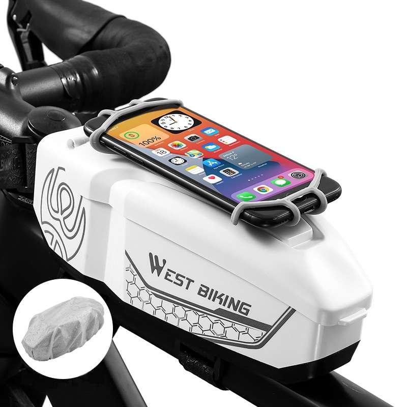 WEST BIKING Bicycle Front Beam Top Tube Bag Mountain Road Bike Waterproof Riding Equipment(Yellow Gr