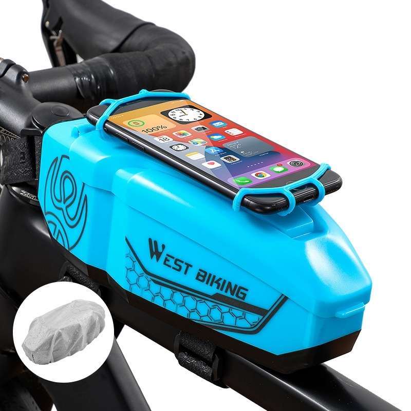WEST BIKING Bicycle Front Beam Top Tube Bag Mountain Road Bike Waterproof Riding Equipment(Yellow Gr