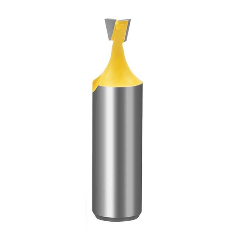 1/2 Handle Dovetail Cutter Wood Engraving Small Milling Cutter, Specification: 1/2x1/4mm