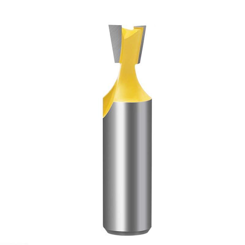 1/2 Handle Dovetail Cutter Wood Engraving Small Milling Cutter, Specification: 1/2x3/8mm