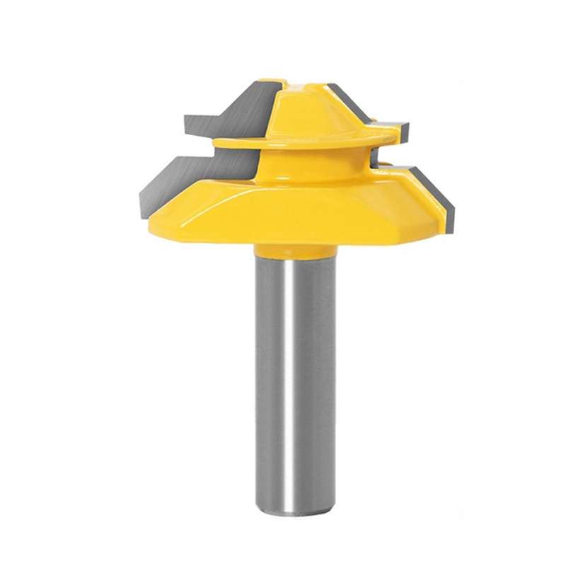 Woodworking Engraving Machine Milling Cutter 45 Degree Jointing Knife, Model: 12x2mm