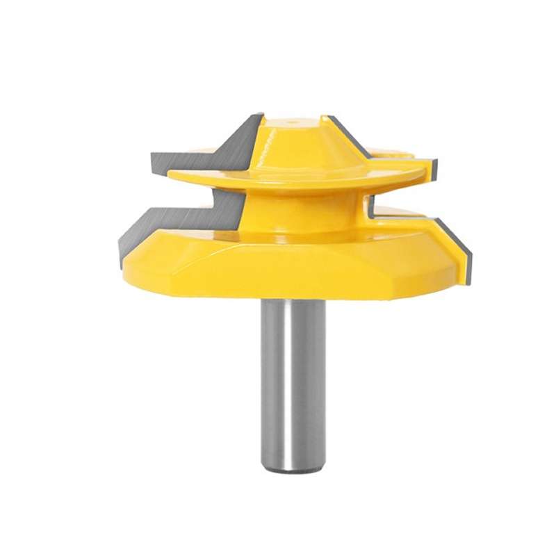 Woodworking Engraving Machine Milling Cutter 45 Degree Jointing Knife, Model: 12x2-3/4mm