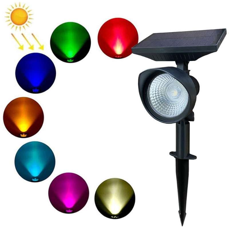 Solar Flood Light Home Solar Garden Villa Lawn Lamp(White Light 6500K)