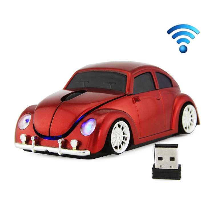 CM0010B 1200 DPI 3-keys Car Shape Wireless Mouse(Black)