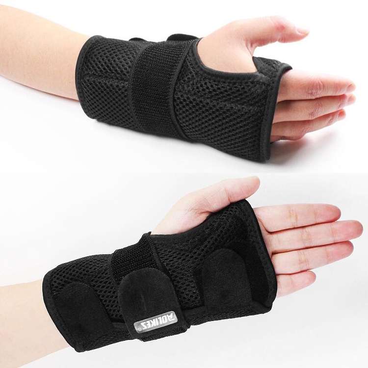 AOLIKES HS-1672 Wrist Joint Fixture Belt Breathable Wrist Sprained Fracture Fixed Sleeve Wrist Stee
