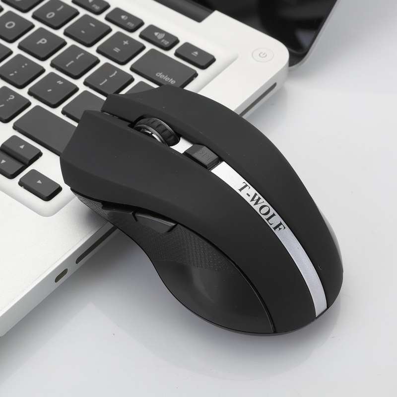 T-WOLF Q5 2.4GHz 5-Buttons 2000 DPI Wireless Mouse Silent And Non-Light Gaming Office Mouse For Comp