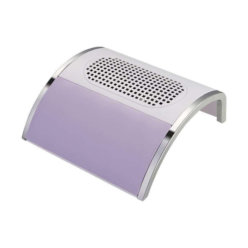 80W Nail Vacuum Cleaner Desktop Fan Vacuum Cleaner,EU Plug(White)