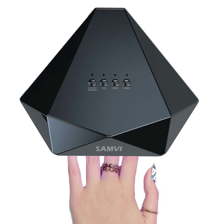 SAMVI 48W Intelligent Diamond Nail Lamp Double Light Source Infrared Sensation Quick Dry Nail Photot