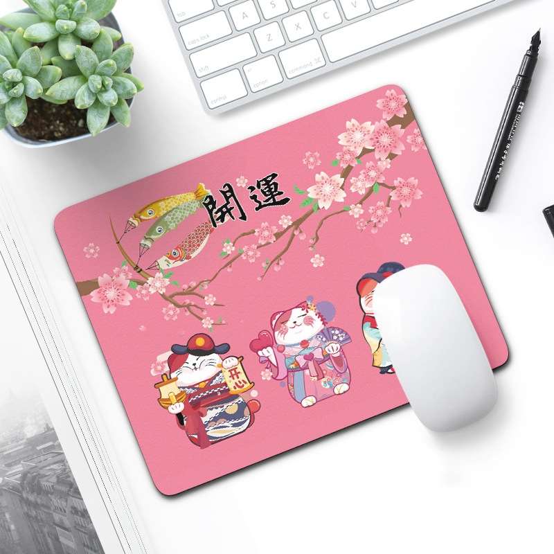 6 PCS Non-Slip Mouse Pad Thick Rubber Mouse Pad, Size: 21 X 26cm(Cartoon Planet)