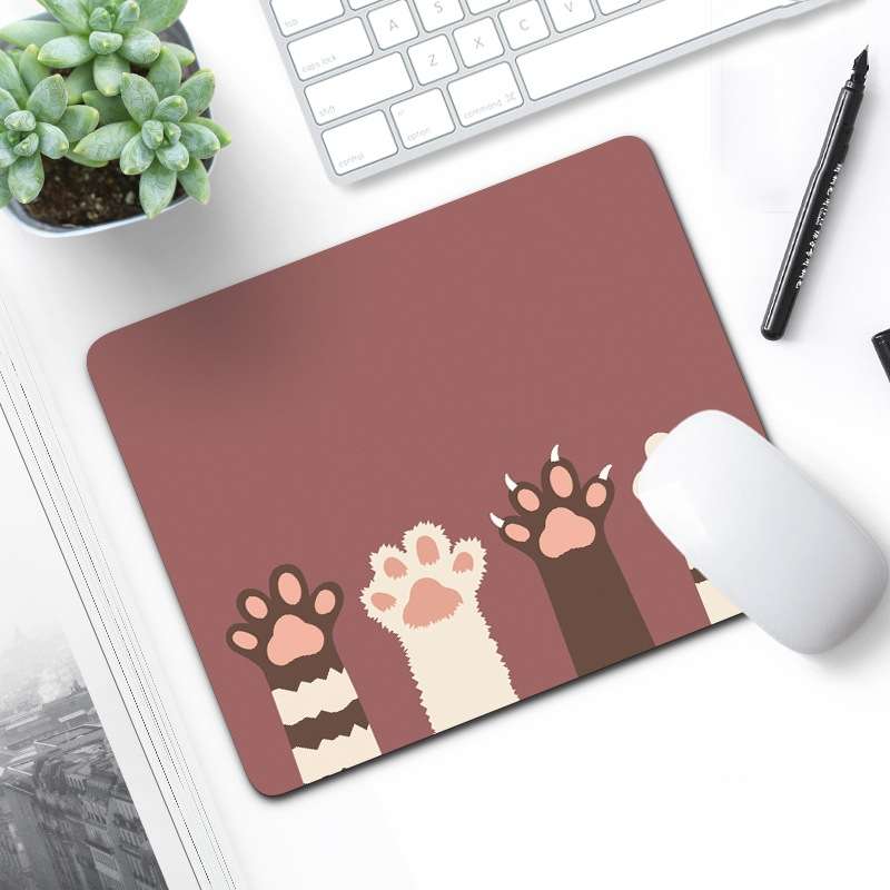 6 PCS Non-Slip Mouse Pad Thick Rubber Mouse Pad, Size: 21 X 26cm(Cartoon Planet)