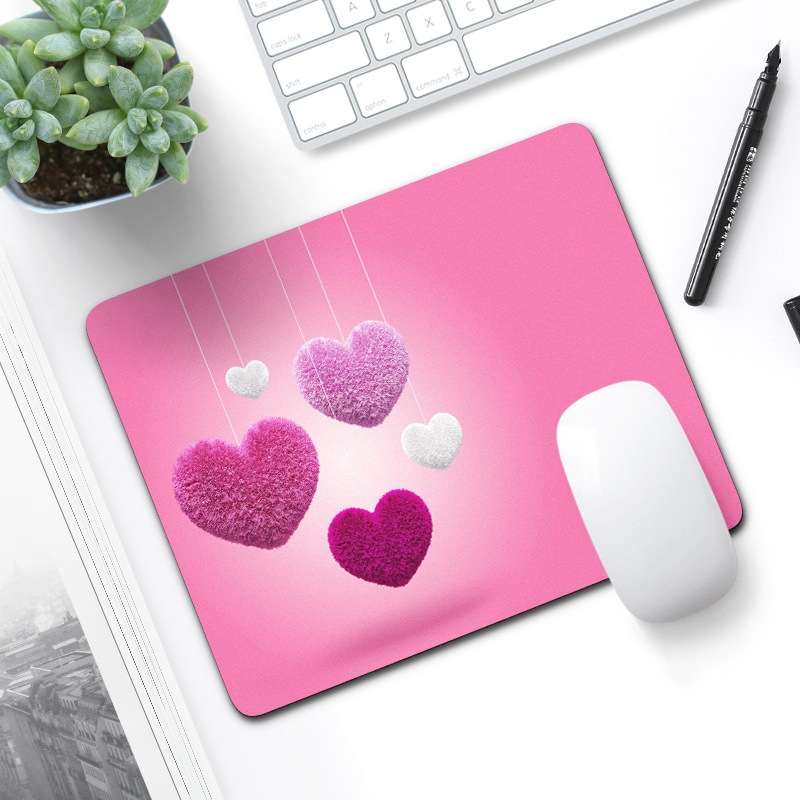 6 PCS Non-Slip Mouse Pad Thick Rubber Mouse Pad, Size: 21 X 26cm(Cartoon Planet)