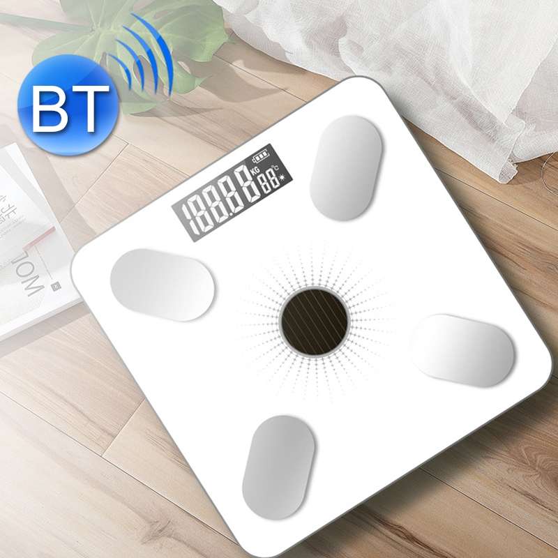 Smart Bluetooth Weight Scale Home Body Fat Measurement Health Scale Battery Model(Black True Class)