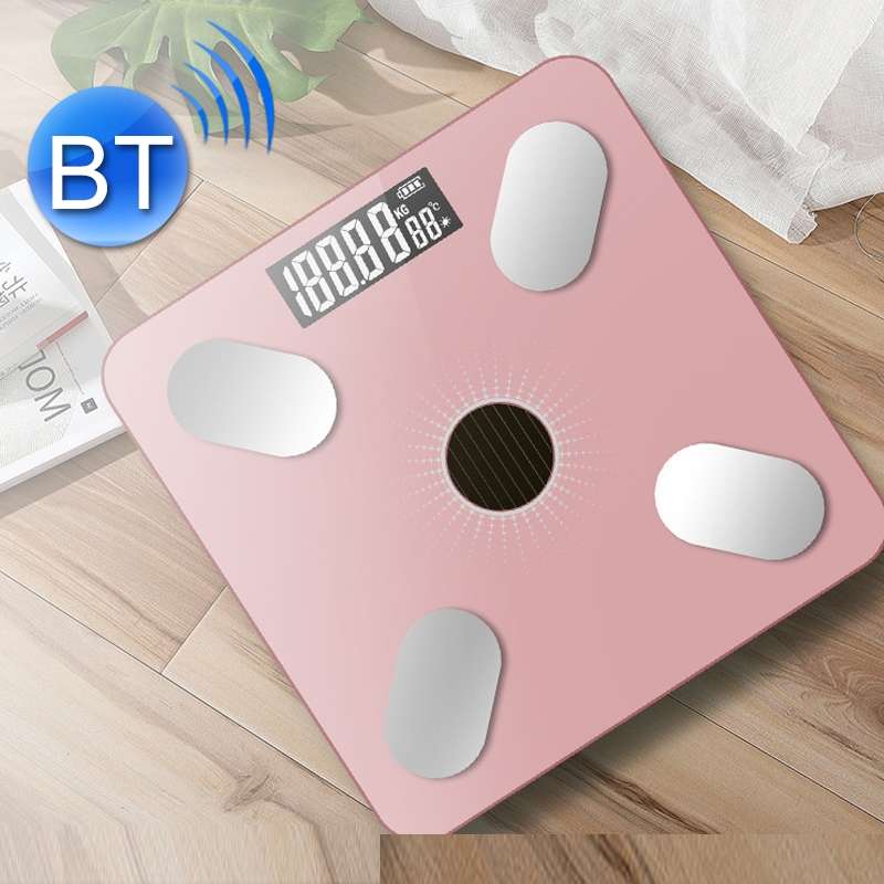 Smart Bluetooth Weight Scale Home Body Fat Measurement Health Scale Battery Model(Black True Class)