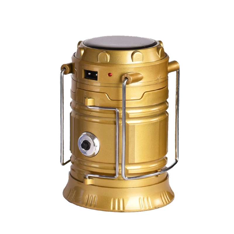 LED Tent Light Solar Rechargeable Camping Light Stretchable Multifunctional Lantern, Support USB Out