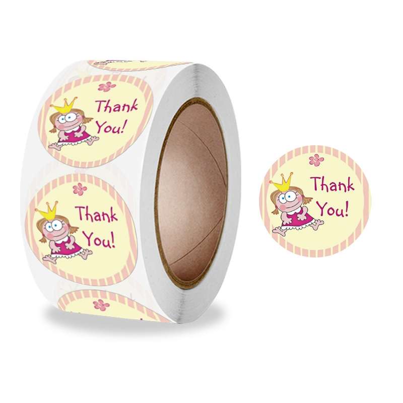 10 Rolls Seal Sticker Thank You Cute Animal Sticker Crafts Holiday Decoration Sticker, Size: 2.5cm /