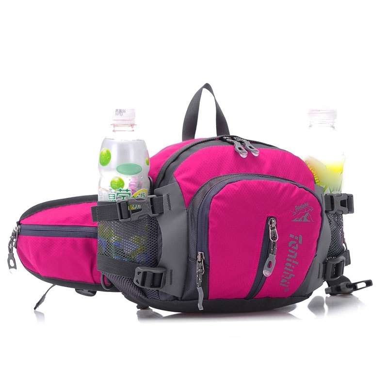 Tanluhu TLH322 Multi-Function Outdoor Waist Bag Hiking Riding Kettle Bag Travel SLR Camera Bag(Rose