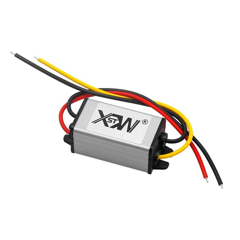XWST DC 12/24V To 5V Converter Step-Down Vehicle Power Module, Specification: 12V To 5V 5A Small Alu