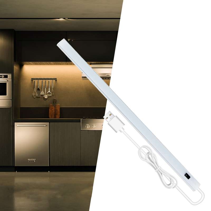 40cm LED Induction Cabinet Lamp USB Smart Sensing Light Strip(Whte)