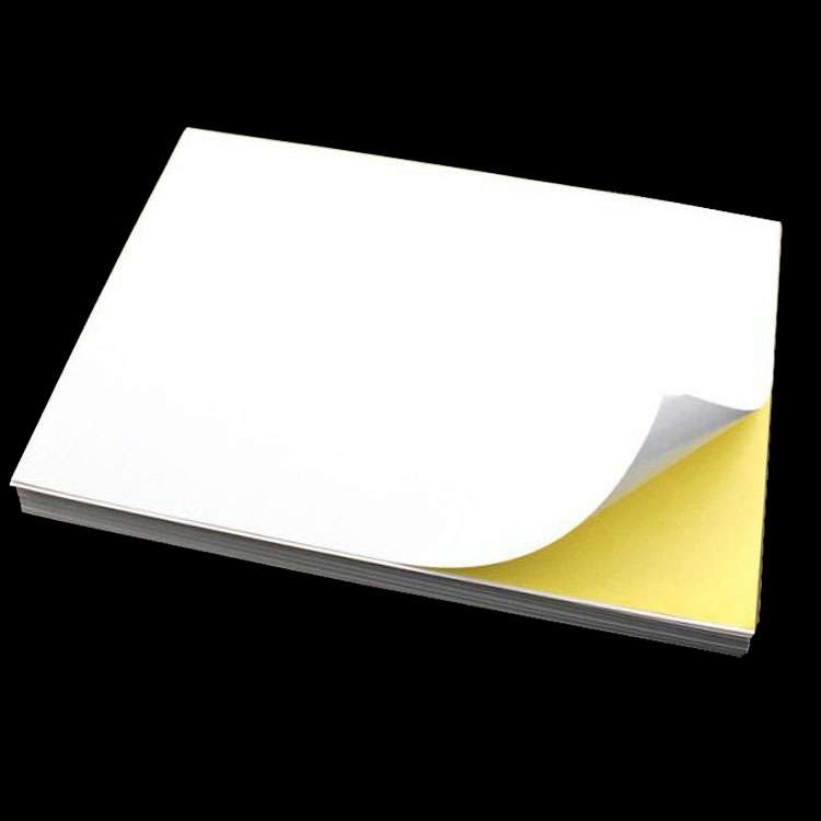 100 Sheets A4 Non-Adhesive Print Paper Blank Writing Adhesive Laser Inkjet Print Label Paper(Glossy