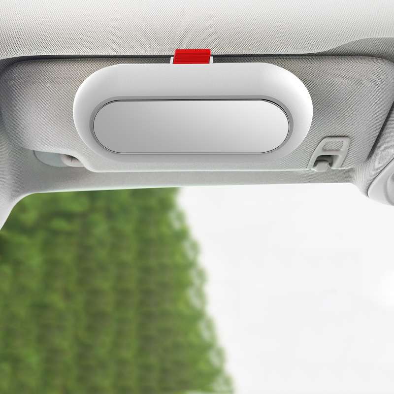 Car Glasses Case Multi-Function Automobile Inner Visor Storage Card(Black)