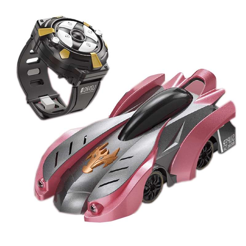 Remote Control Wall Climbing Car Mini Electric Remote Control Car Children Toy(Blue Lightning Handle