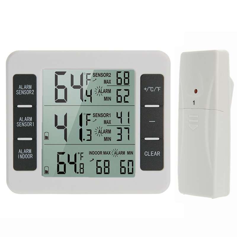 SN010 Wireless Indoor Outdoor High-Precision Thermometer Electronic Refrigerator Thermometers(One to
