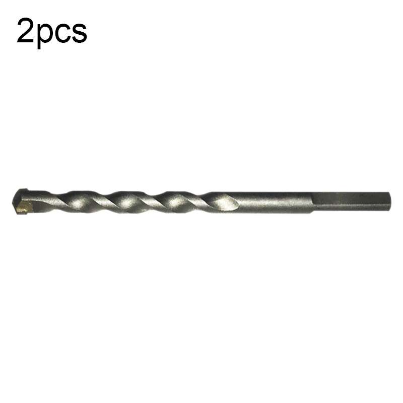 2pcs Hand Electric Drill Shock Drill Wall Mix Soil Cement Wall Construction Drill Bit, Model: 8x114m