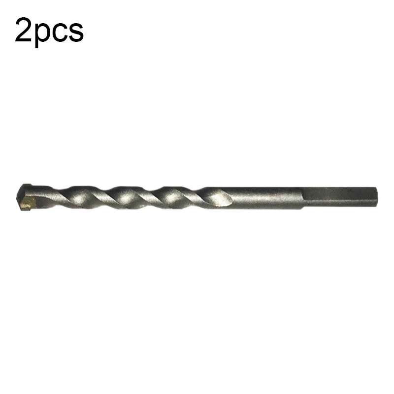 2pcs Hand Electric Drill Shock Drill Wall Mix Soil Cement Wall Construction Drill Bit, Model: 10.5x1