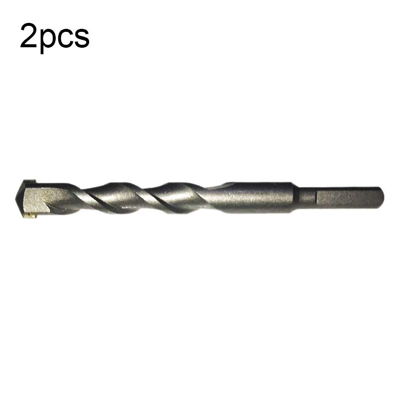 2pcs Hand Electric Drill Shock Drill Wall Mix Soil Cement Wall Construction Drill Bit, Model: 14x150
