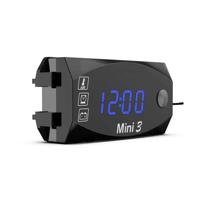 Voltage Clock And Temperature 3 In 1 LED Electronic Meter Large-Screen Digital Display Waterproof An
