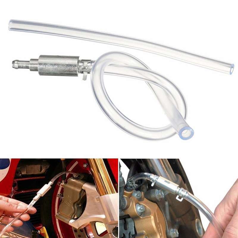 Car Motorcycle Brake Bleeder Clutch Bleeding Hose Tool Kit One Way Valve And Tube DXY88(Clear)