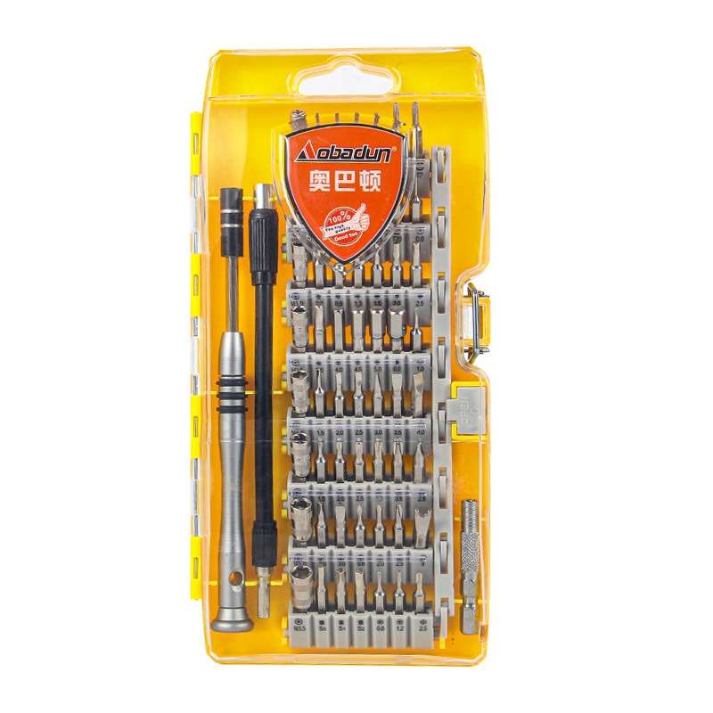Obadun 9800 58 in 1 Screwdriver Set Manual CRV Batch Mobile Phone Disassembly Glasses Repair Tool(Or